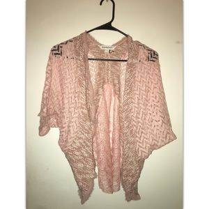 Pink Lace Cardigan